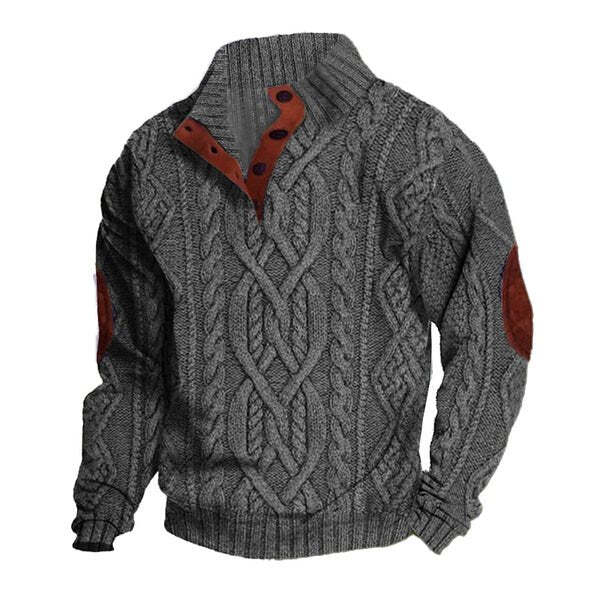 Sonny - Men's Vintage Knitted Cable Sweater