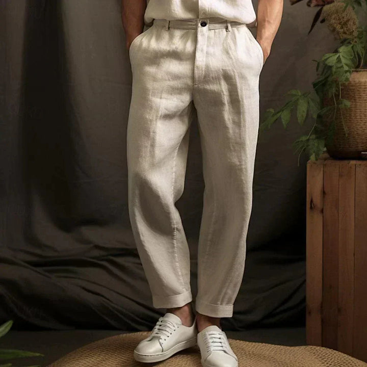 Men’s Casual Tapered Trousers | Cropped