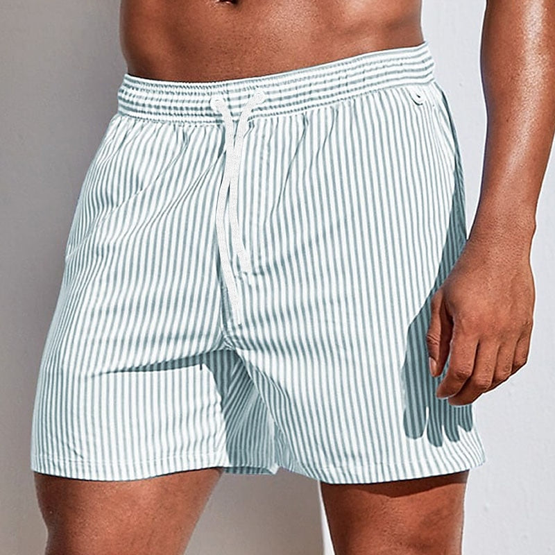 Men’s Striped Swim Shorts | Plus Size