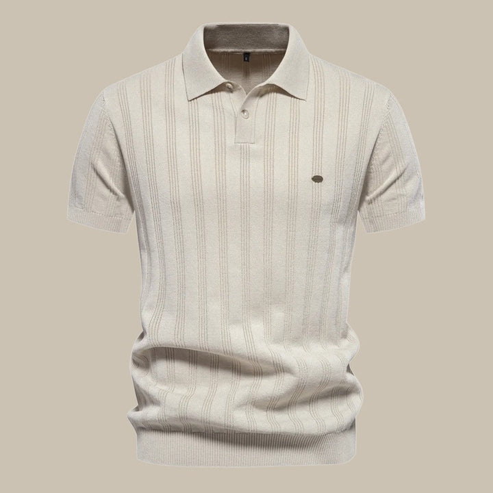 Men’s Textured Polo Shirt | Short Sleeve