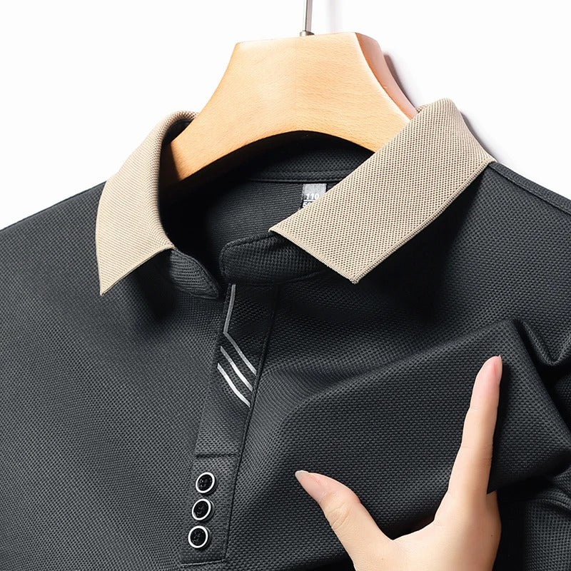 Men’s Contrast Collar Polo Shirt | Short Sleeve