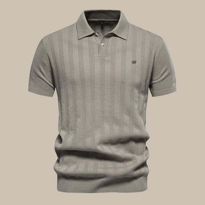 Men’s Textured Polo Shirt | Short Sleeve