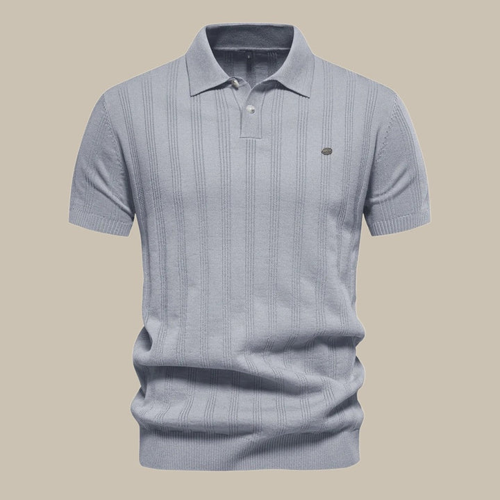Men’s Textured Polo Shirt | Short Sleeve