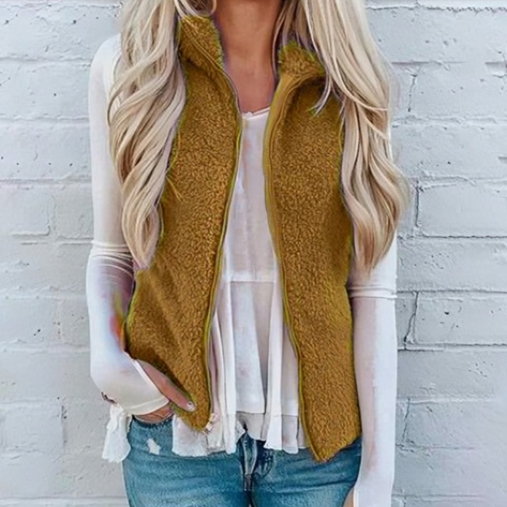 Women’s Sleeveless Zip-Up Gilet | Casual