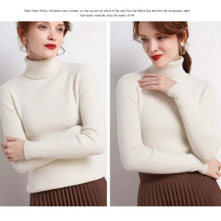 Women’s Knit Turtleneck Jumper | Long Sleeve