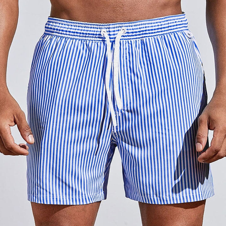 Men’s Striped Swim Shorts | Plus Size