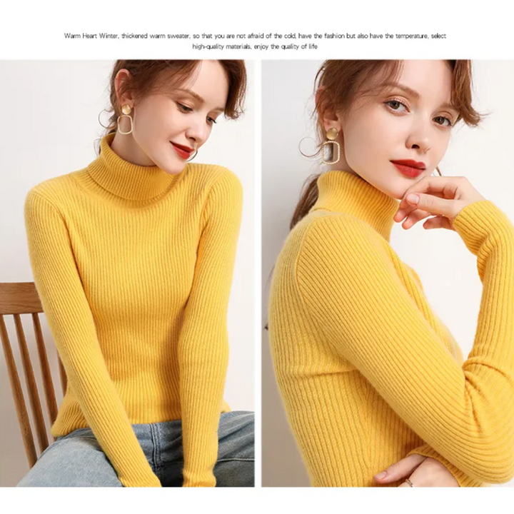 Women’s Knit Turtleneck Jumper | Long Sleeve